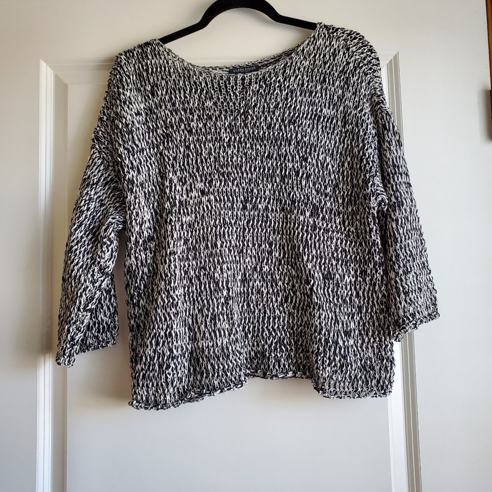 Eileen Fisher Black and White Sweater